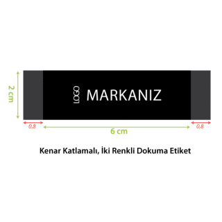 Renkli Askılık Ense Etiketi - Kenar Katlamalı 2 x 6 cm - www.etiketimalat.com