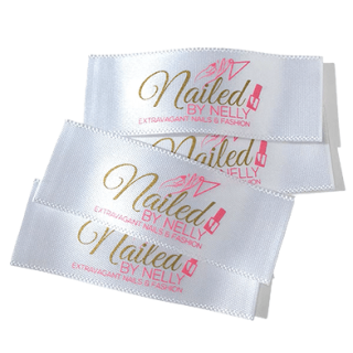 Saten Yıkama Etiketi | Bez Baskı & Ultrasonik Kesim - Etiket İmalat